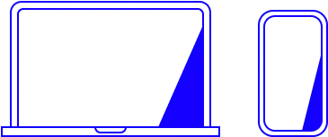 ノートパソコンとスマートフォンのイラスト