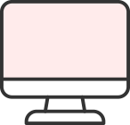 eラーニングによる学習環境。PCを活用し、場所を選ばず生成AIの知識を体系的に習得できる本研修プログラムの受講スタイルを示しています。
